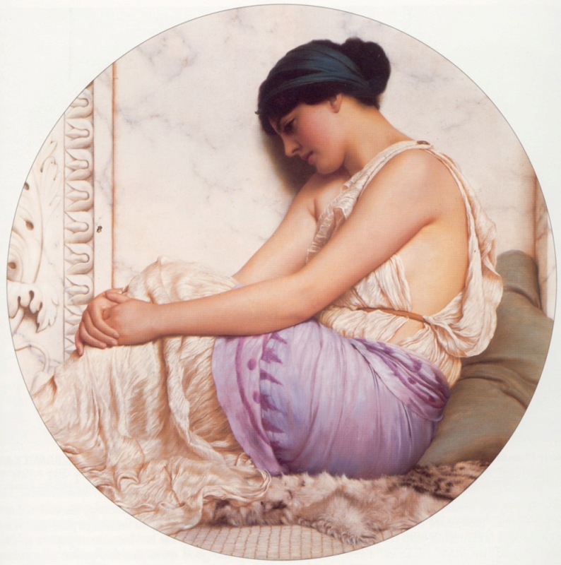  .  / John William Godward. A Grecian Girl