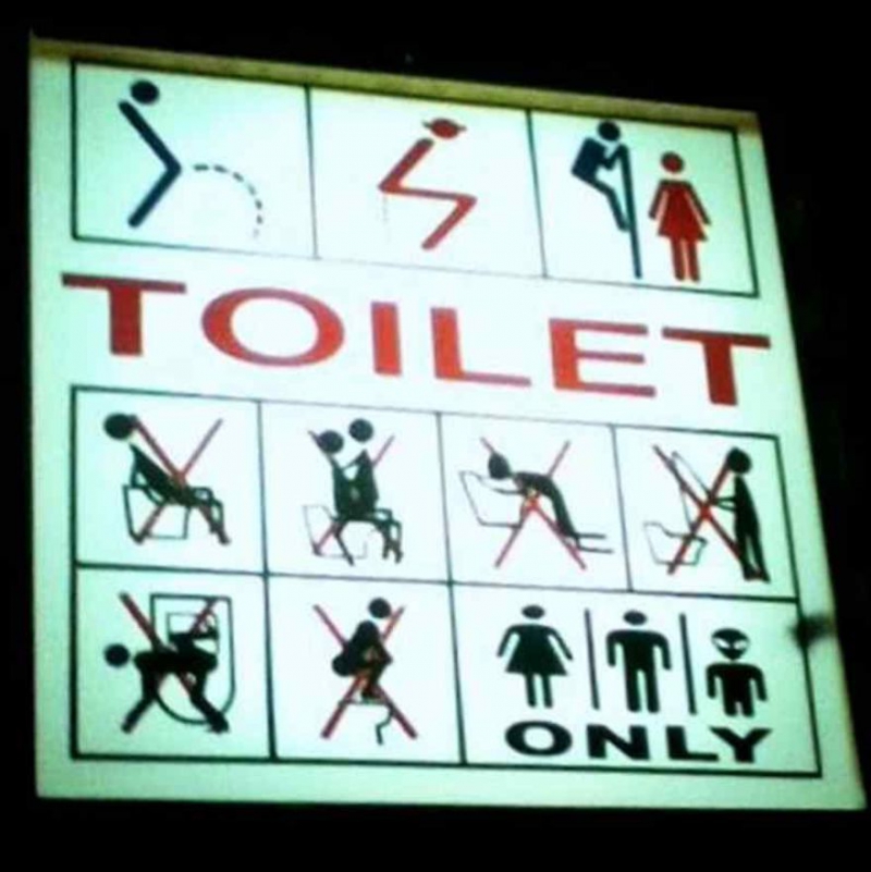 20 оригинальных табличек WC с разных стран в мире, табличка, туалет
