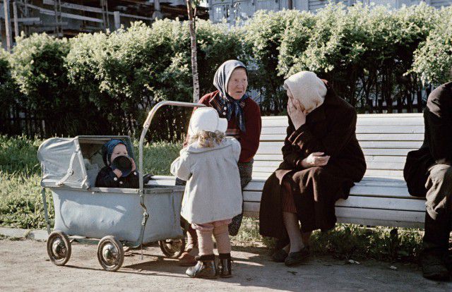 1950-е в цветных фотографиях 50-е года, фото, CCCP