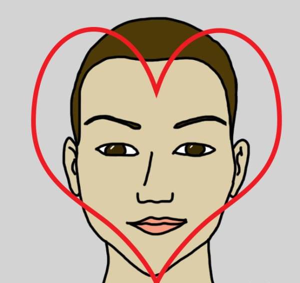 4. Сердце лицо, форма
