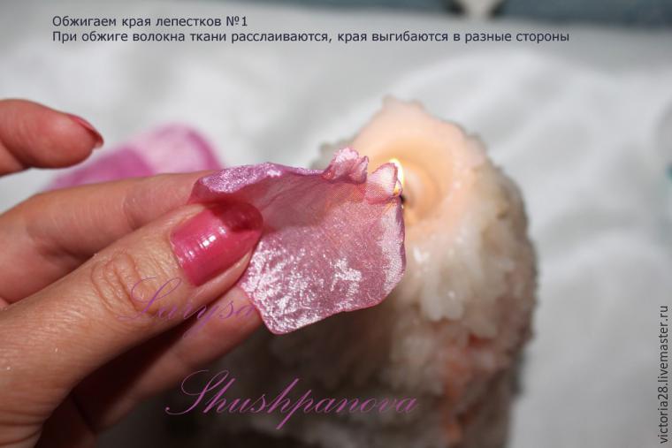 делаем цветы из ткани Потрясающий пион своими руками. МК