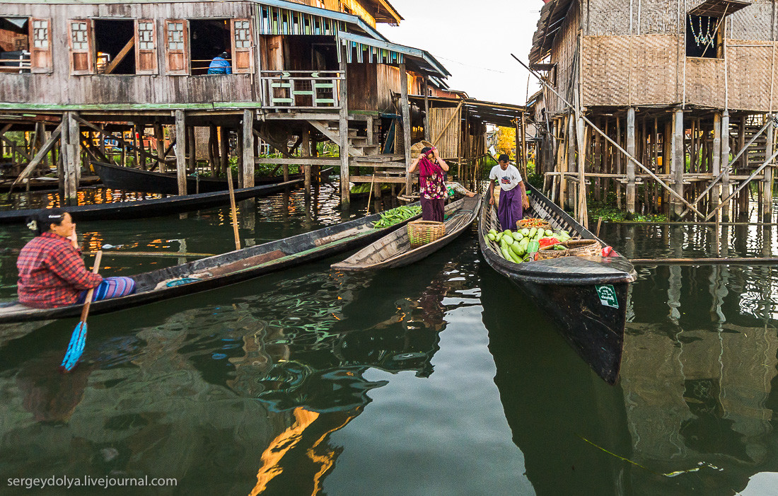 Бирма. Как живут в деревне на воде бирма, путешествие