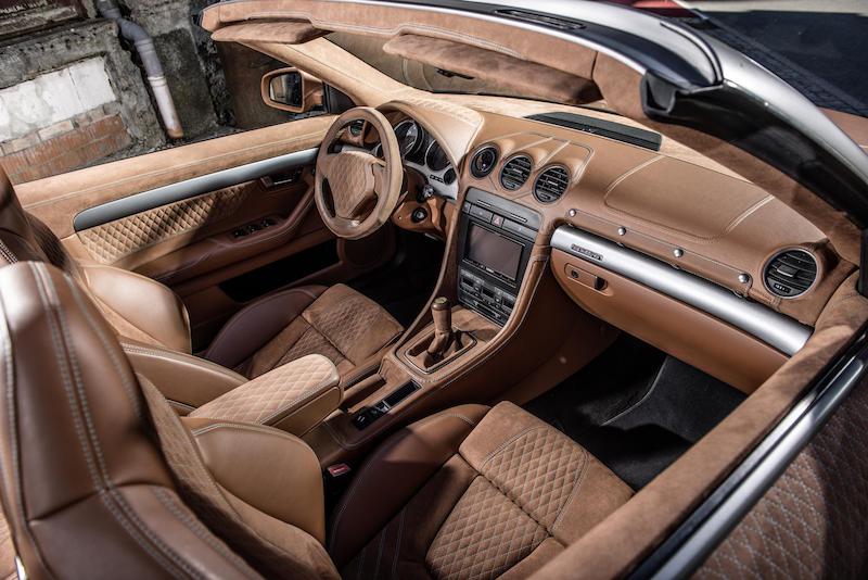 Необычный тюнинг: Железный конь Audi S4 Cabrio в кожаном пальто Необычный тюнинг: Железный конь Audi S4 Cabrio в кожаном пальто
