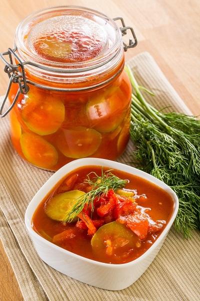 Лечо с кабачками Лечо с кабачками