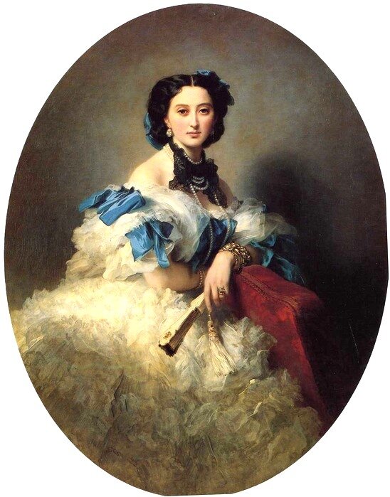 Варвара Алексеевна Мусина-Пушкина. Эрмитаж. Автор: Франц Ксавер Винтерхальтер. Варвара Алексеевна Мусина-Пушкина. Эрмитаж. Автор: Франц Ксавер Винтерхальтер.