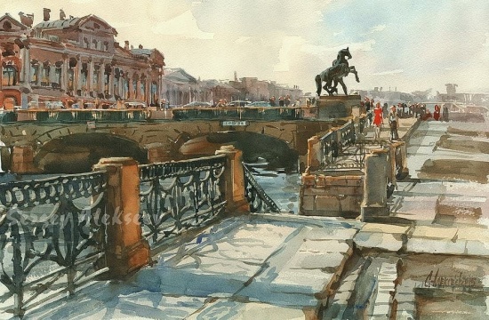 Художник Сергей Алексеев. Завораживающая акварель