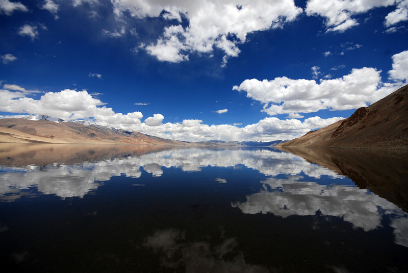 Солёное озеро Цоморари в регионе Ладак (Индия) гималаи, озеро, озёра