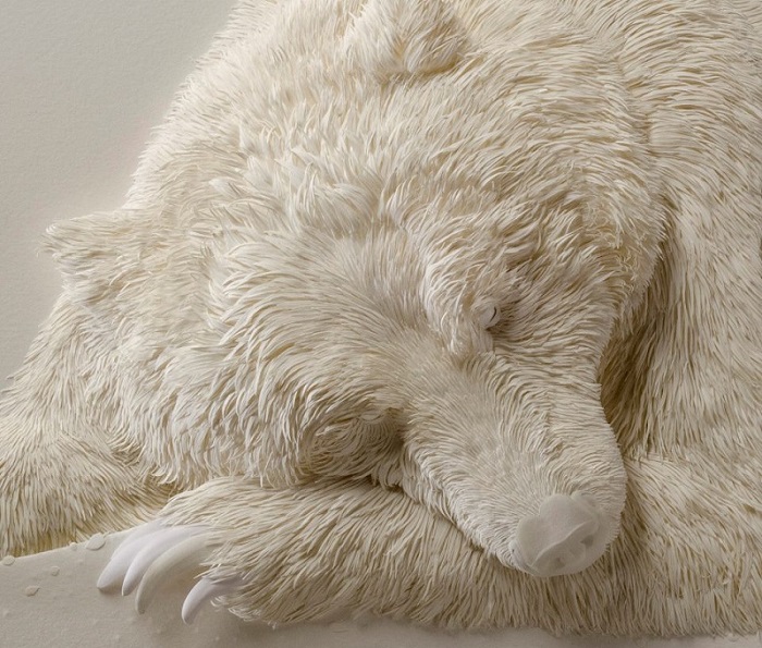Думаешь, это просто фото белого медведя в спячке? Мой тебе совет, взгляни-ка на него поближе!