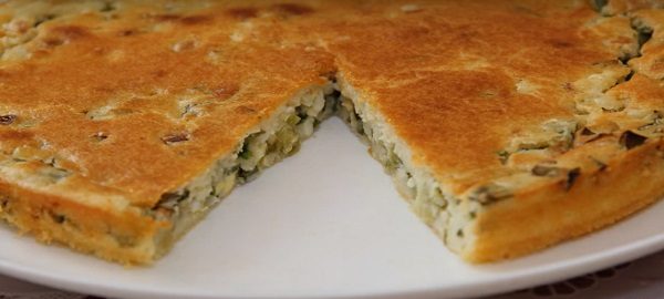 Экспресс-рецепт заливного пирога с луком и яйцом Экспресс-рецепт заливного пирога с луком и яйцом