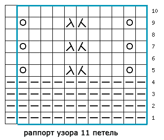 схема узора 457