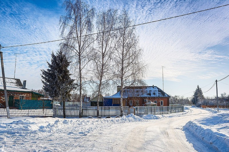 Зима, крестьянин торжесвуя... глубинка, россия, село, фото
