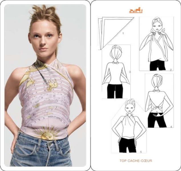 Как носить платок &ndash; 20 идей от HERMES