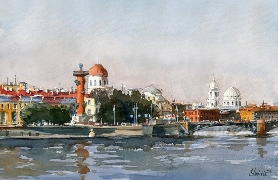 Художник Сергей Алексеев. Завораживающая акварель