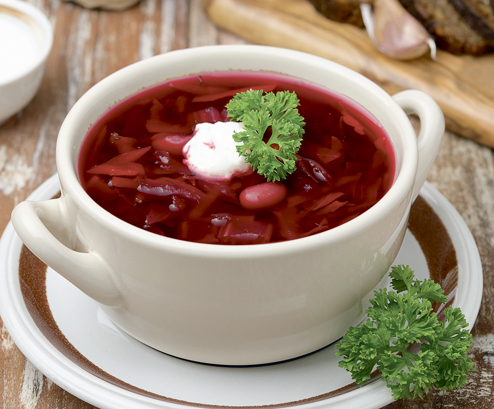 Борщ с фасолью