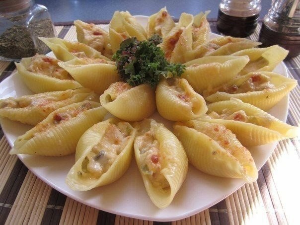Как сделать большие макароны с фаршем