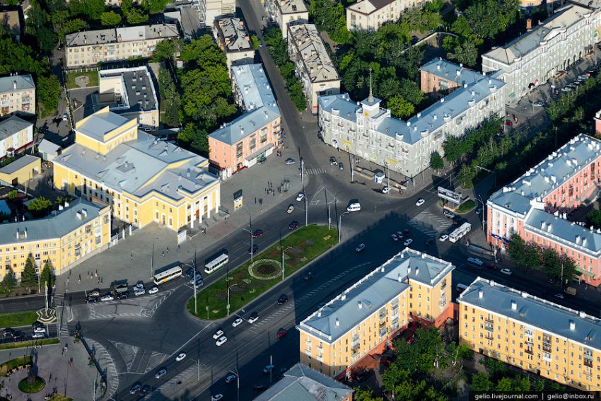 Барнаул, высота, вертолет, достопримечательности