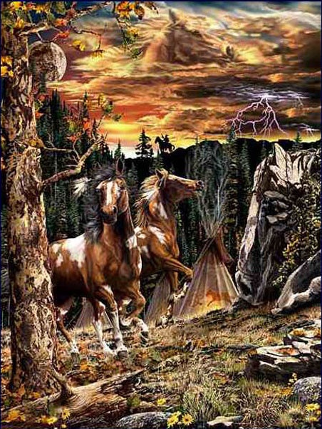 14 лошадей Стивена Гарднера, загадки, картины