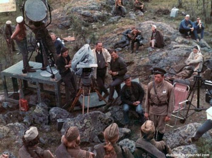 На съемочных площадках популярных советских фильмов На съемочных площадках популярных советских фильмов