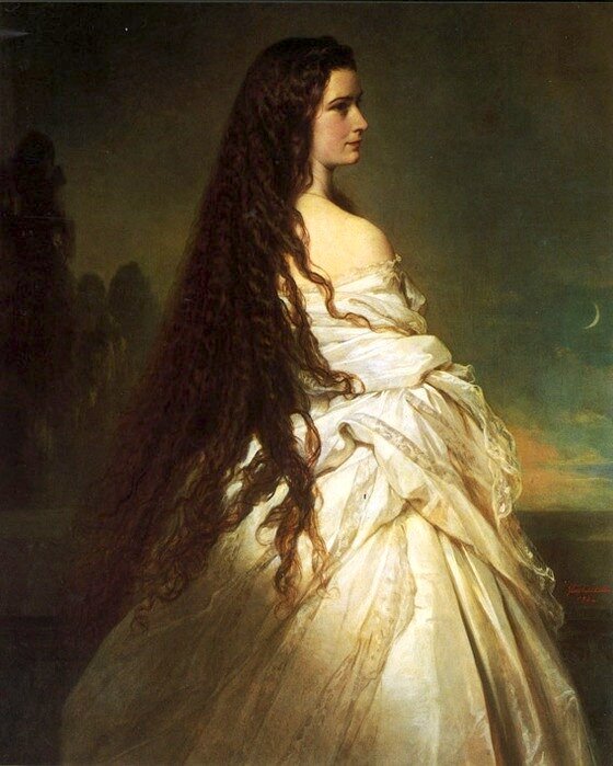 Императрица Сиси Елизавета 1837 - 1898) — супруга императора Франца Иосифа I, по рождению принцесса Баварии. Автор: Франц Ксавер Винтерхальтер. Императрица Сиси Елизавета 1837 - 1898) — супруга императора Франца Иосифа I, по рождению принцесса Баварии. Автор: Франц Ксавер Винтерхальтер.