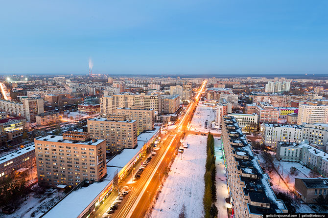 Завод «Севмаш» и город Архангельск