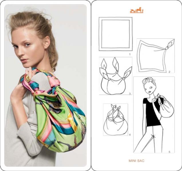 Как носить платок &ndash; 20 идей от HERMES