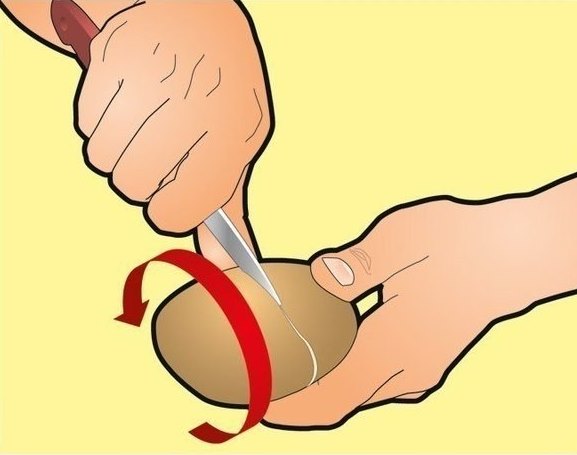 Как очистить вареный картофель за несколько секунд? Это проще простого