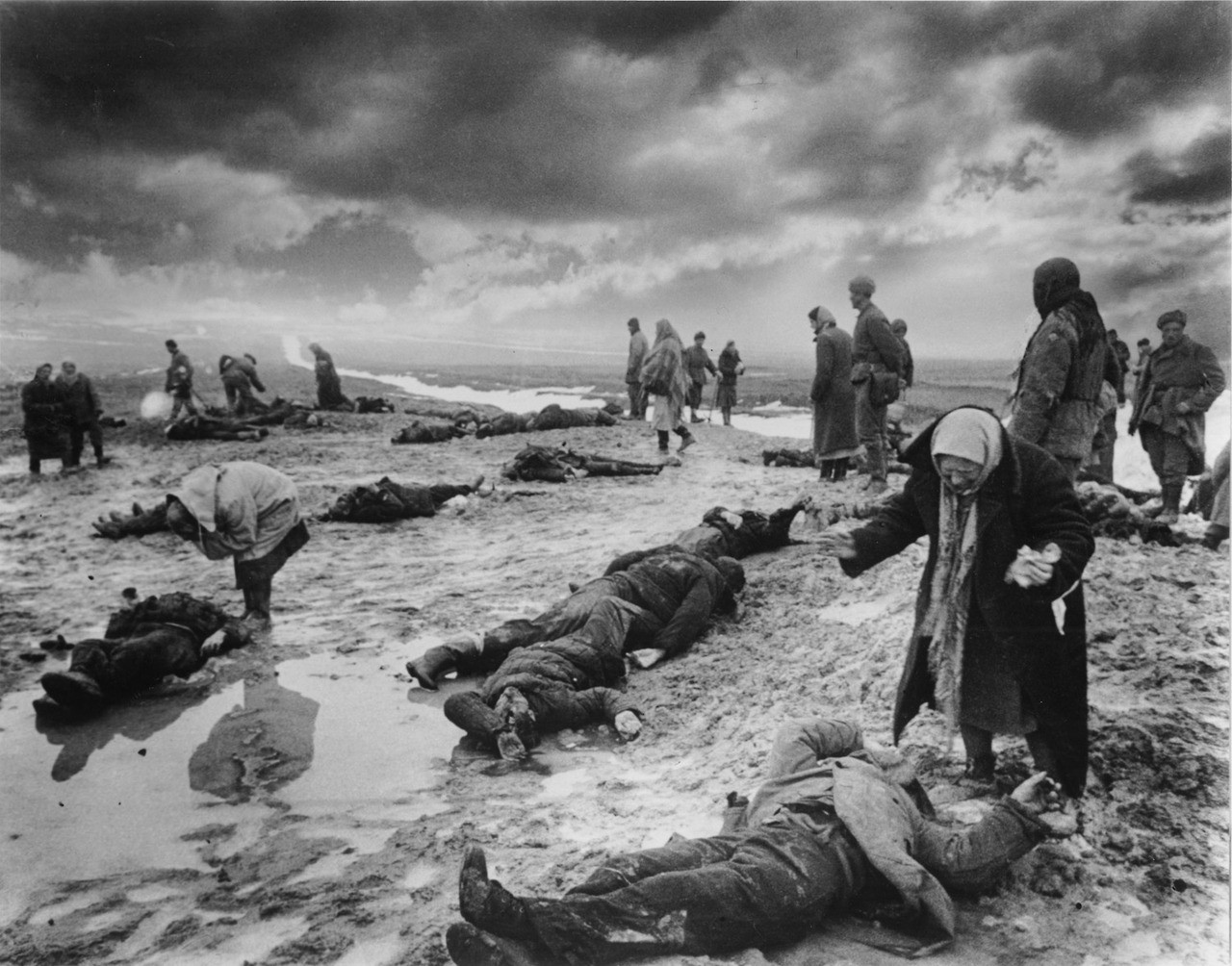 19. Поиск родственников среди погибших, Крым, 1942 г. исторические фотографии, история, фото