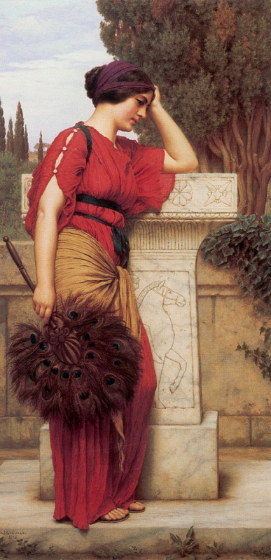   .  / John William Godward. La Pensierosa