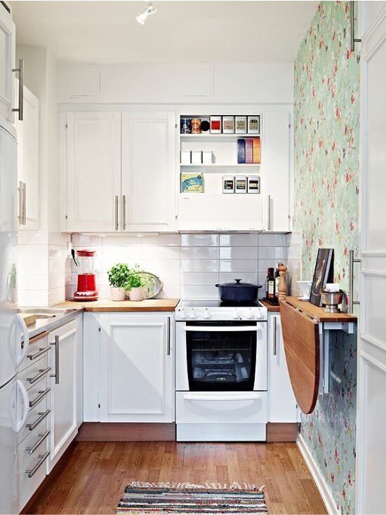 В многоквартирных домах современной постройки действуют уже новые стандарты кухонных помещений, поэтому у их жильцов редко возникают проблемы с обустройством.-13