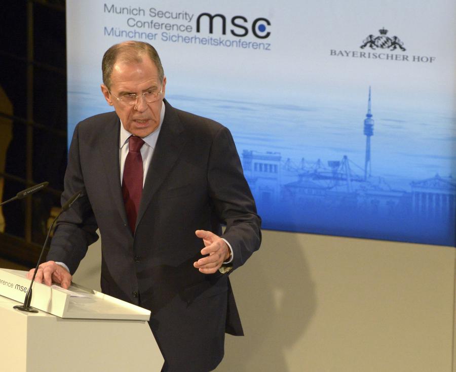 Пресс-конференция Сергея Лаврова по итогам Мюнхенской конференции по вопросам безопасности