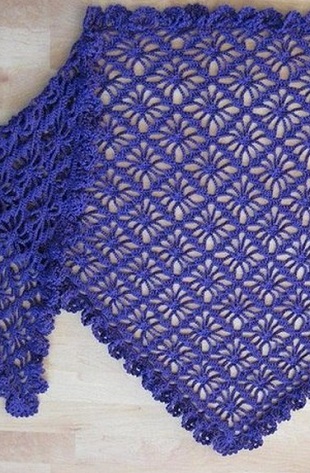 Вязанная шаль