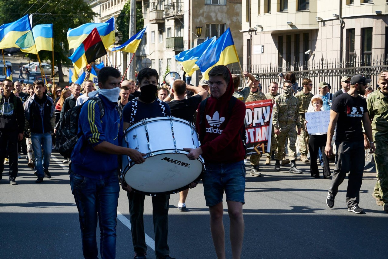 Шабаш нацистов в Одессе. "Москаляку на гиляку"