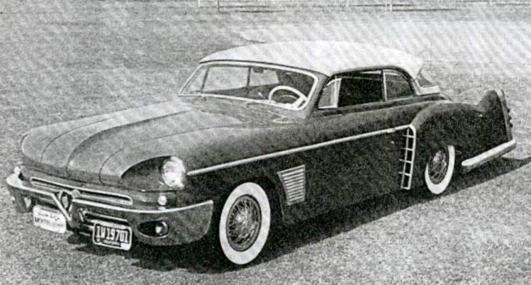 Spohn на шасси Mercury 1948 года для Роберта Моузелли (Robert Mooselli), 1953 автодизайн, американский автопром
