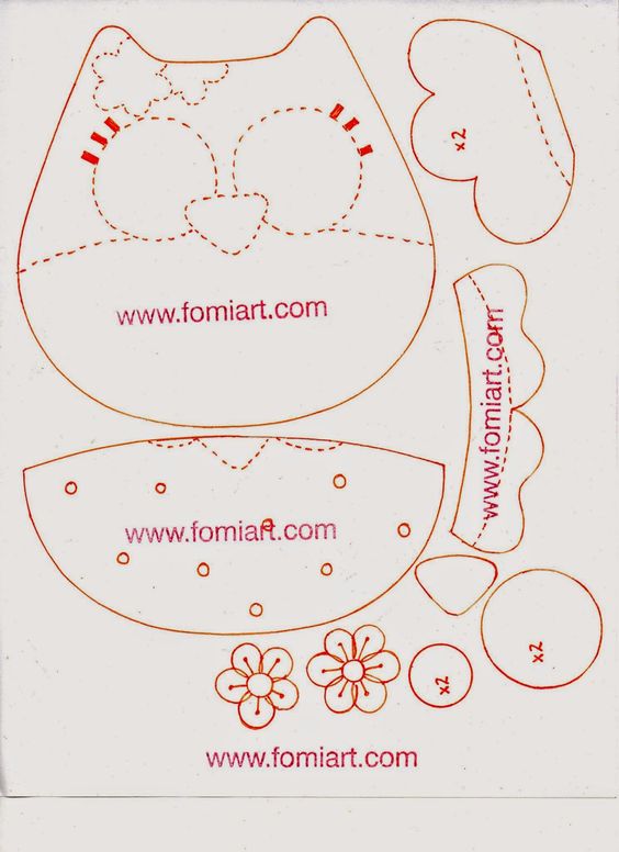 Tutorial Bolsita de Buho para Regalo en Fomi y Patrones. - Fomiart: 