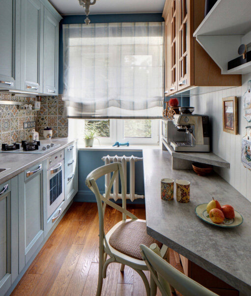 В многоквартирных домах современной постройки действуют уже новые стандарты кухонных помещений, поэтому у их жильцов редко возникают проблемы с обустройством.-4