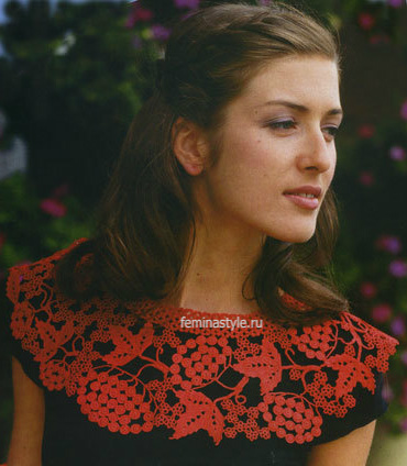 Воротник крючком