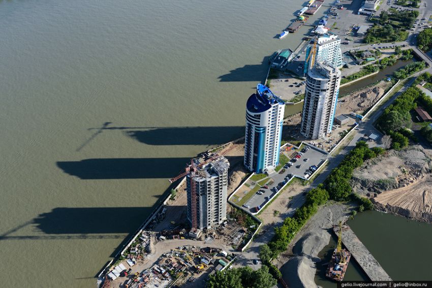 Барнаул, высота, вертолет, достопримечательности