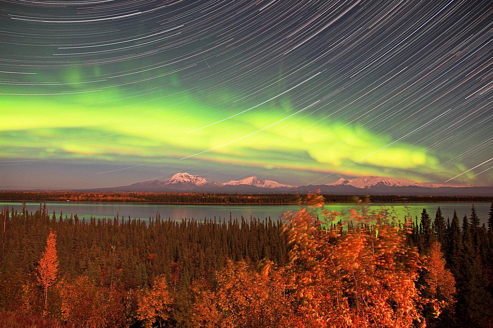 Северные сияния в Северной Америке