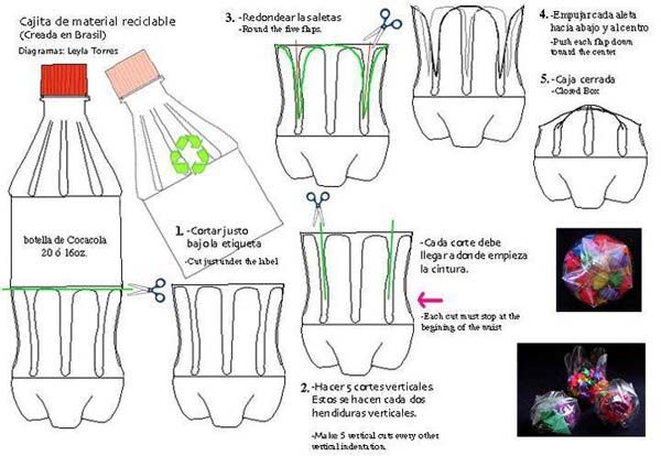 reciclado de botellas de plastico - recipientes 8