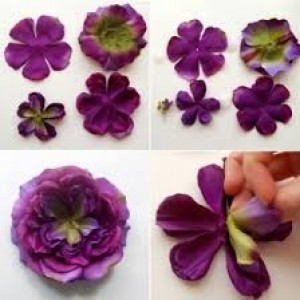 Шаблоны для изготовления цветов своими руками из бумаги или ткани.