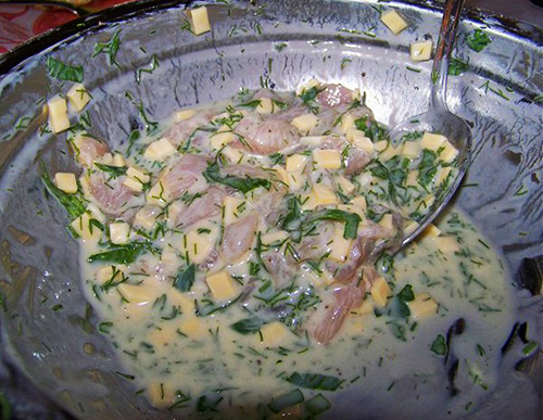 Куриные блинчики с сыром на кефире Куриные блинчики с сыром на кефире