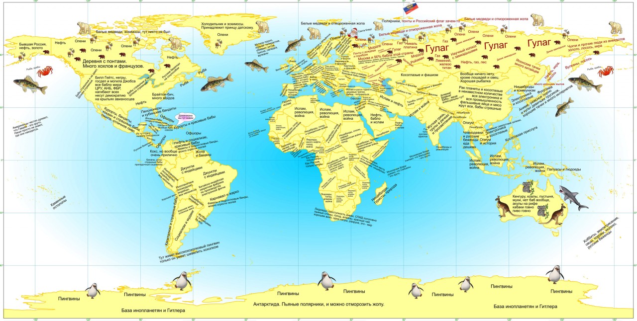 Карта Мира правильная - где, что и зачем