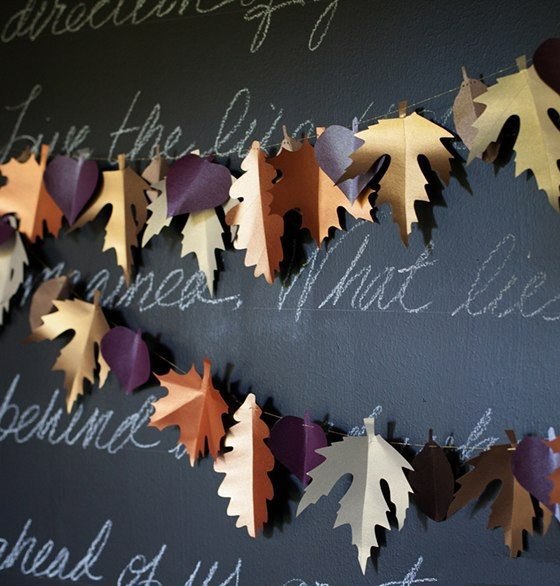Осенние листья из бумаги своими руками шаблоны