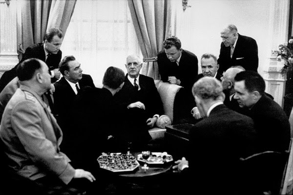 Брежнев и де Голль 1965 год