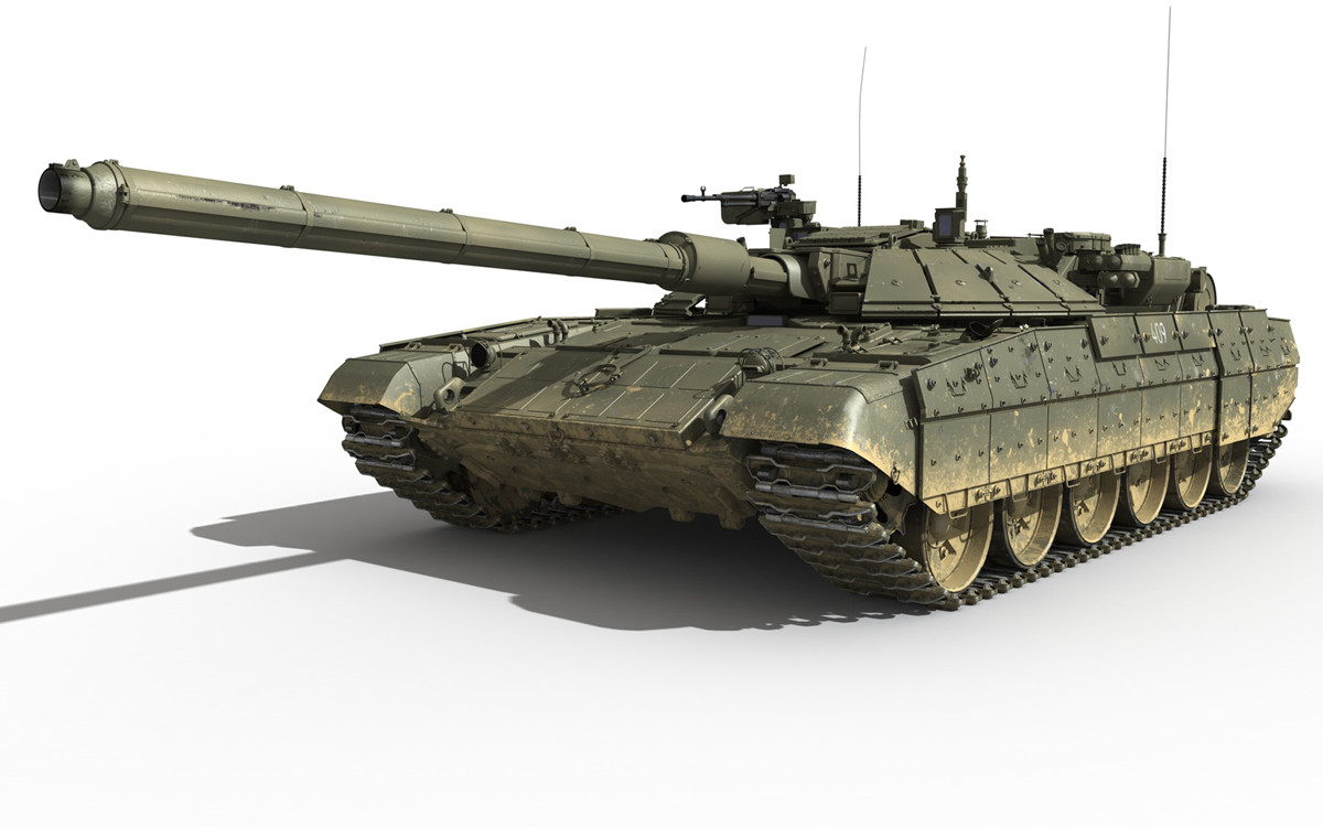 Одно из возможных изображений танка нового поколения на единой боевой платформе 