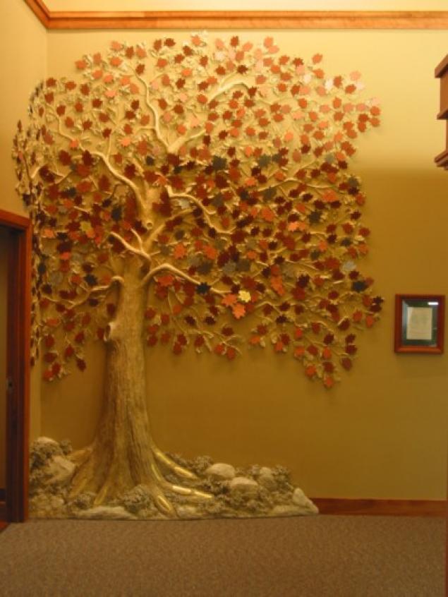 Денежное дерево на стену своими руками