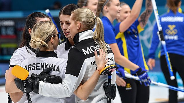 Женская команда России по керлингу обыграла сборную Дании на Олимпиаде