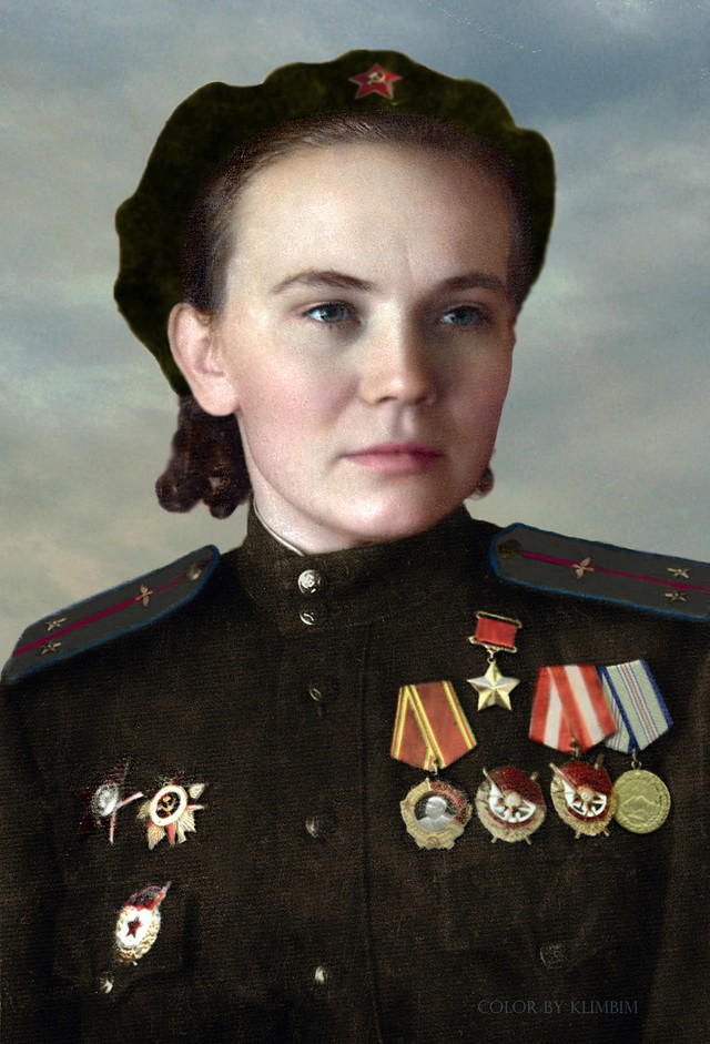 Герои Великой Отечественной войны в цветных фотографиях
