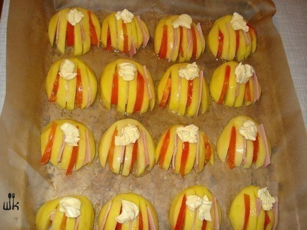 Картофельные ракушки и веера с сыром. Картофельные ракушки и веера с сыром.