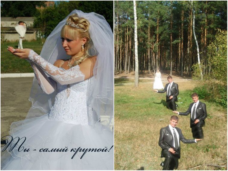 Безумие в чистом виде или 25 нелепых свадебных фотографий, глядя на которые вам тут же перехочется жениться True Russsian Wedding, русская свадьба, свадебные приколы, безумная свадьба